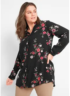 Lang bluse i lett viskose, bonprix