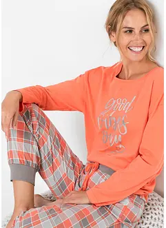 Pyjamas med oversized topp, bonprix