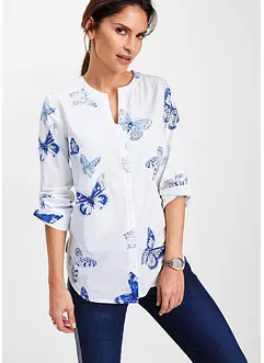 Viskose-bluse med print, bonprix