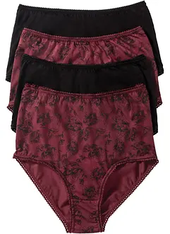 Midje-slip (4-pack), økologisk bomull, bonprix