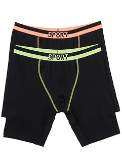 Lang boksershorts i ettersittende modell (2-pack), bonprix