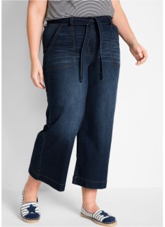 7/8-High Waist Jeans mit Bindegürtel, Loose-Fit, bpc bonprix collection