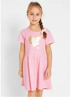 Jerseykjole i  økologisk bomull (2-pack), bonprix