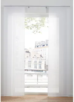 Panelgardin i sablé-materiale med lett glans (1-pack), bonprix