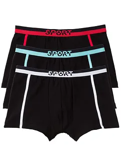 Boksershorts med bomull i ettersittende modell (3-pack), bonprix