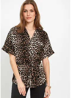 Kortermet bluse i viskose, bonprix