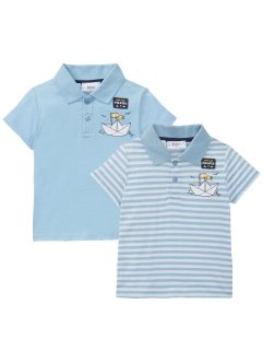 Poloshirt til baby (2-pack), økologisk bomull, bpc bonprix collection