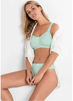 BH uten bøyle med bomull (3-pack), bonprix