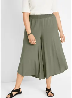 Legglang culottes med elastisk linning, bonprix