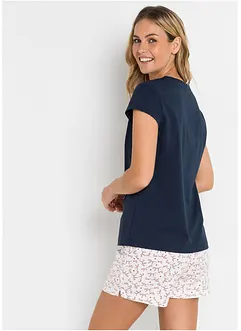 Kort pyjamas i 100% bomull, bonprix