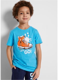 T-shirt til gutt (2-pack), økologisk bomull, bpc bonprix collection