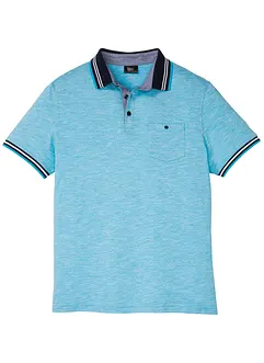 Poloshirt med brystlomme, kort arm, bonprix