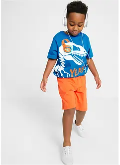 Kort pyjamas i 100% bomull (2-delt sett), bonprix