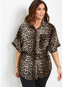 Kortermet bluse i viskose, bonprix