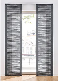 Panelgardin med tverrstriper (1-pack), bonprix