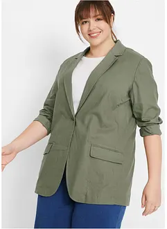 Blazer med bærekraftig lin, Loose Fit, bpc bonprix collection