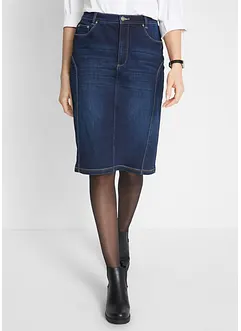 High Waist stretchskjørt med komfortlinning, bonprix