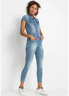 Denim jumpsuit med knapper, RAINBOW