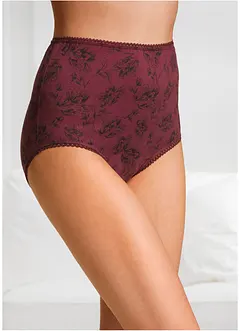 Høy truse med økologisk bomull (4-pack), bonprix