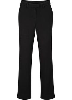 Plus size bukser til dame i store størrelser bonprix Bukse med elastisk linning mørk blågulorangehvit stripet