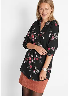 Lang bluse i lett viskose, bonprix