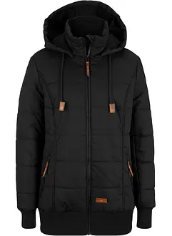 Outdoor-jakke med detaljer i imitert skinn, bonprix