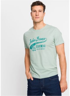 T-shirt i bomull, 2-pack, John Baner JEANSWEAR