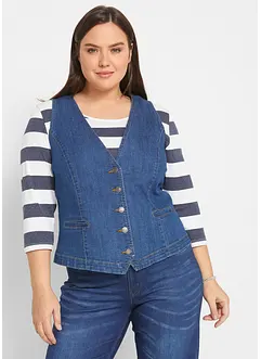 Jeansvest med stretch, bonprix