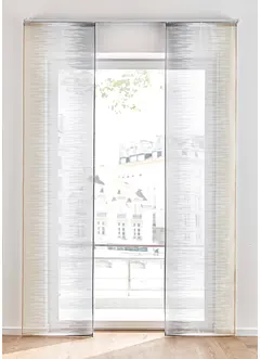 Panelgardin med trykt mønster og resirkulert polyester (2-pack), bonprix