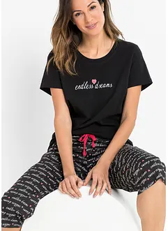 Capri pyjamas av økologisk bomull, bonprix