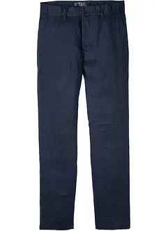 Lin-chinos  med komfort-linning, Regular Fit Straight, bonprix