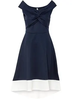 Carmen-kjole med knutedetalj, bonprix