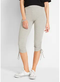 Caprileggings med rynking, 2-pack, bonprix