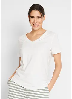 T-shirt med V-hals, bonprix