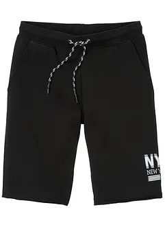 Sweat-bermudashorts med åpne kanter, bonprix