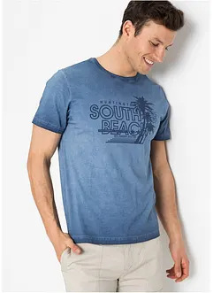 T-skjorte i økologisk bomull i vasket look, bonprix