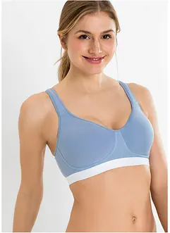 BH uten bøyle, med økologisk bomull (2-pack), bonprix