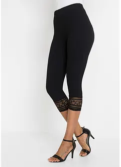 Capri-leggings med blonde, bonprix