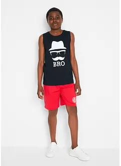Singlet og shorts i økologisk bomull (2-delt sett), bonprix