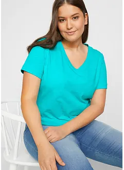 T-shirt med V-hals, bonprix