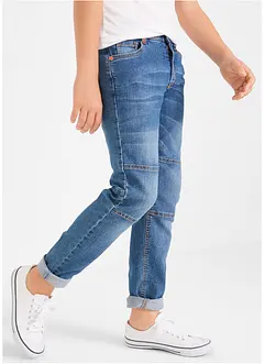 Jeans med stretch Mid Waist, med forsterkede knær, bonprix