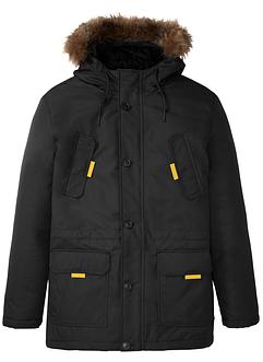 Vattert parkas med fuskelpelsbesetning, bpc bonprix collection