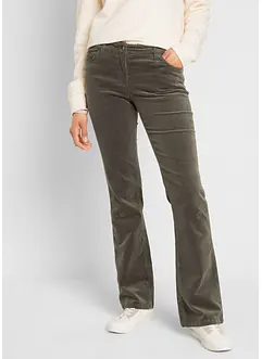 Stretch-cordbukse, Bootcut, bonprix