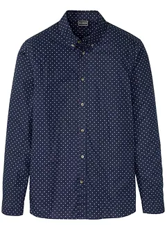 Langermet skjorte i ren bomull, Slim Fit, bonprix