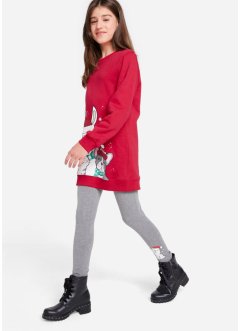 Sweatshirt og leggings til jente (2-delt sett), bpc bonprix collection
