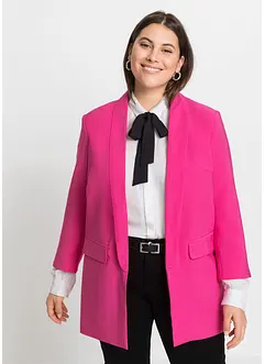 Lang blazer i viskosemiks, bonprix
