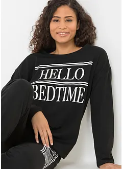 Pyjamas med oversized topp, bonprix