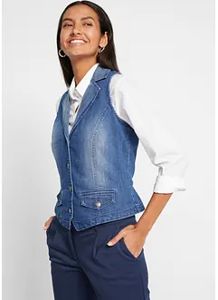 Jeansvest med stretch, bonprix