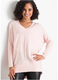 Oversized, ribbestrikket genser, BODYFLIRT