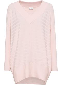 Oversized, ribbestrikket genser, BODYFLIRT